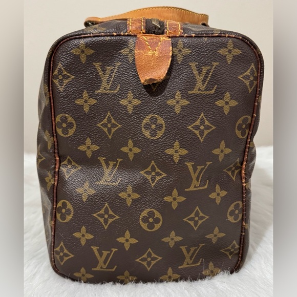 Authentic Louis Vuitton Vintage Monogram Sac Souple 35 Boston Satchel Bag - Picture 4 of 16